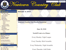 Tablet Screenshot of newtowncountryclub.com
